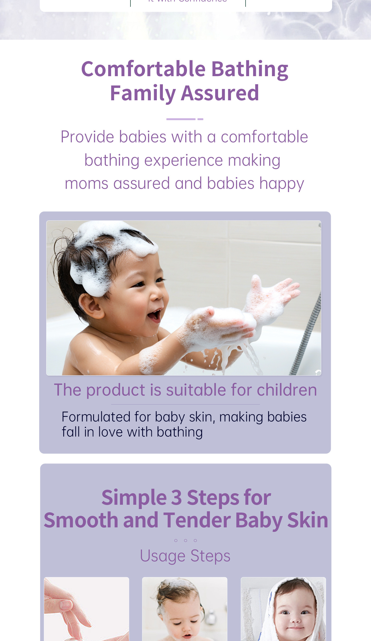 7 Bottle of Baby Shampoo and Bath Mousse- Details